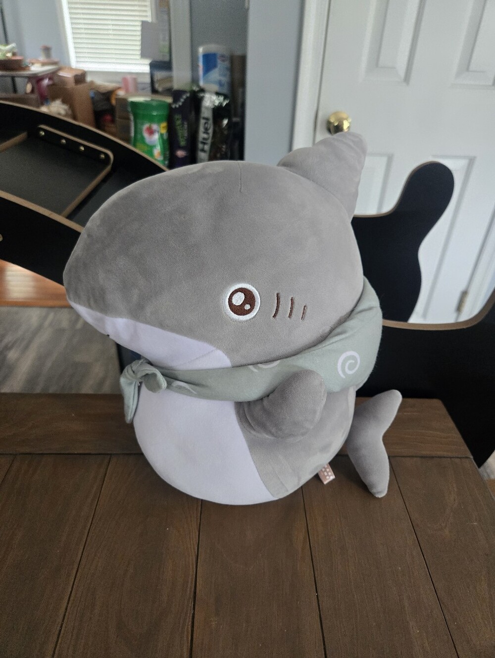 Odekake Kozame Outing Shark Mashumocchi BIG Plush Bandai Banpresto
